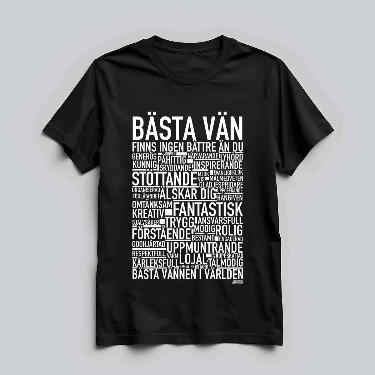 Bästa Vän Text T-shirt