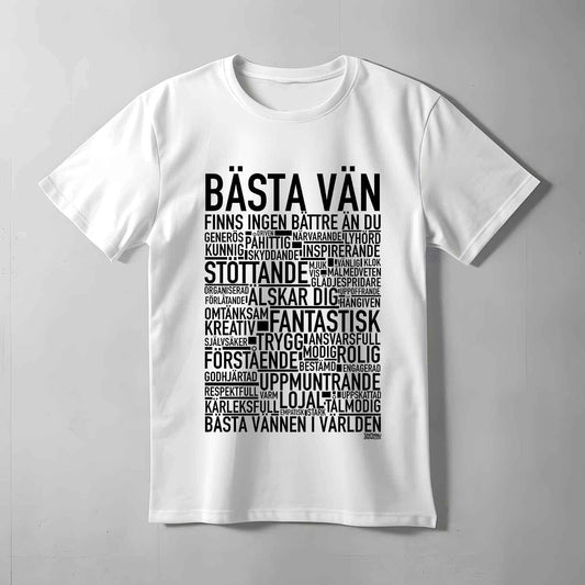 Bästa Vän Text T-shirt