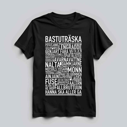 Bastuträska Dialekt Text T-shirt