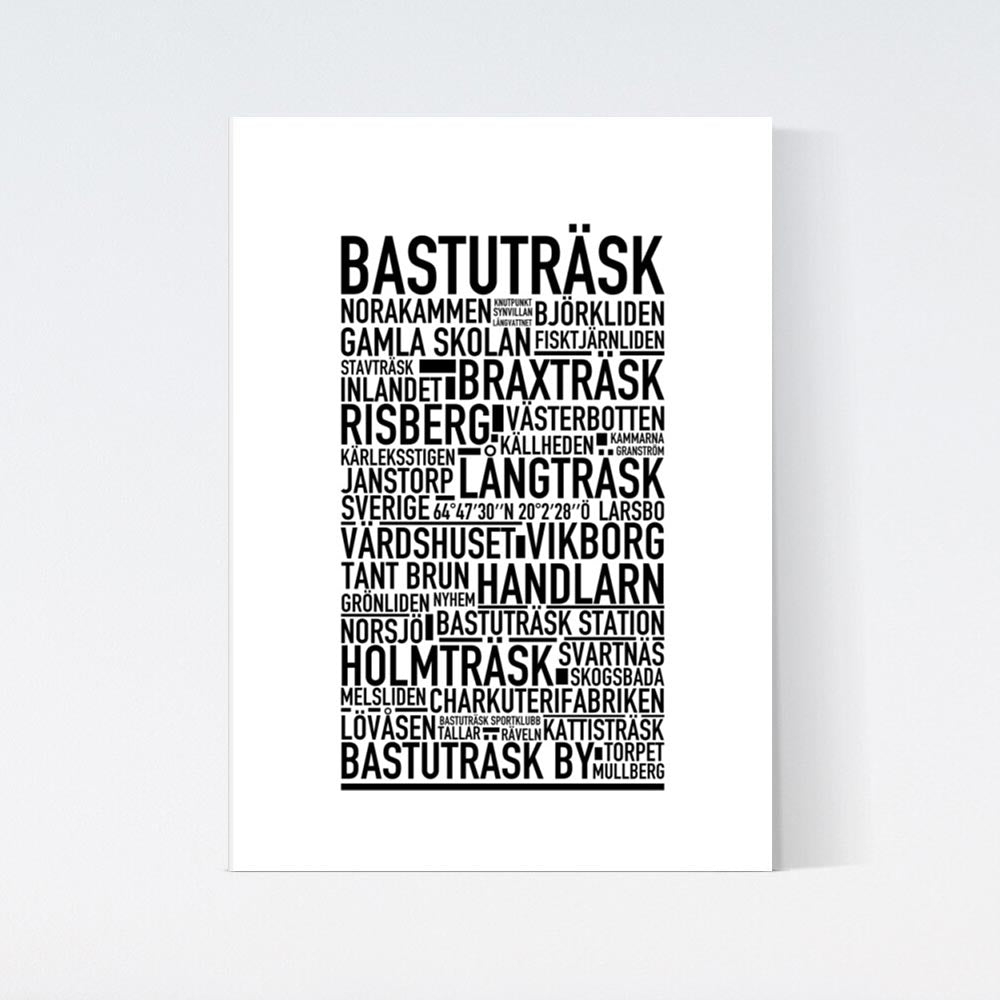 Bastuträsk Text Poster