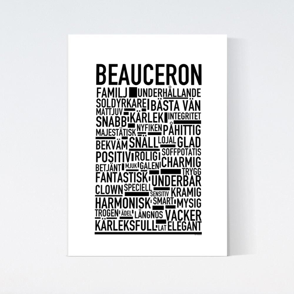 Beauceron Text Poster