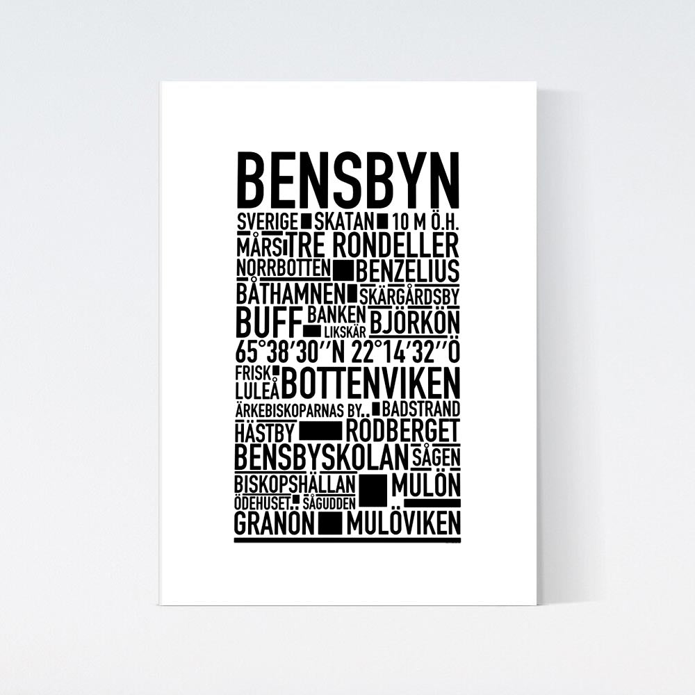 Bensbyn Text Poster
