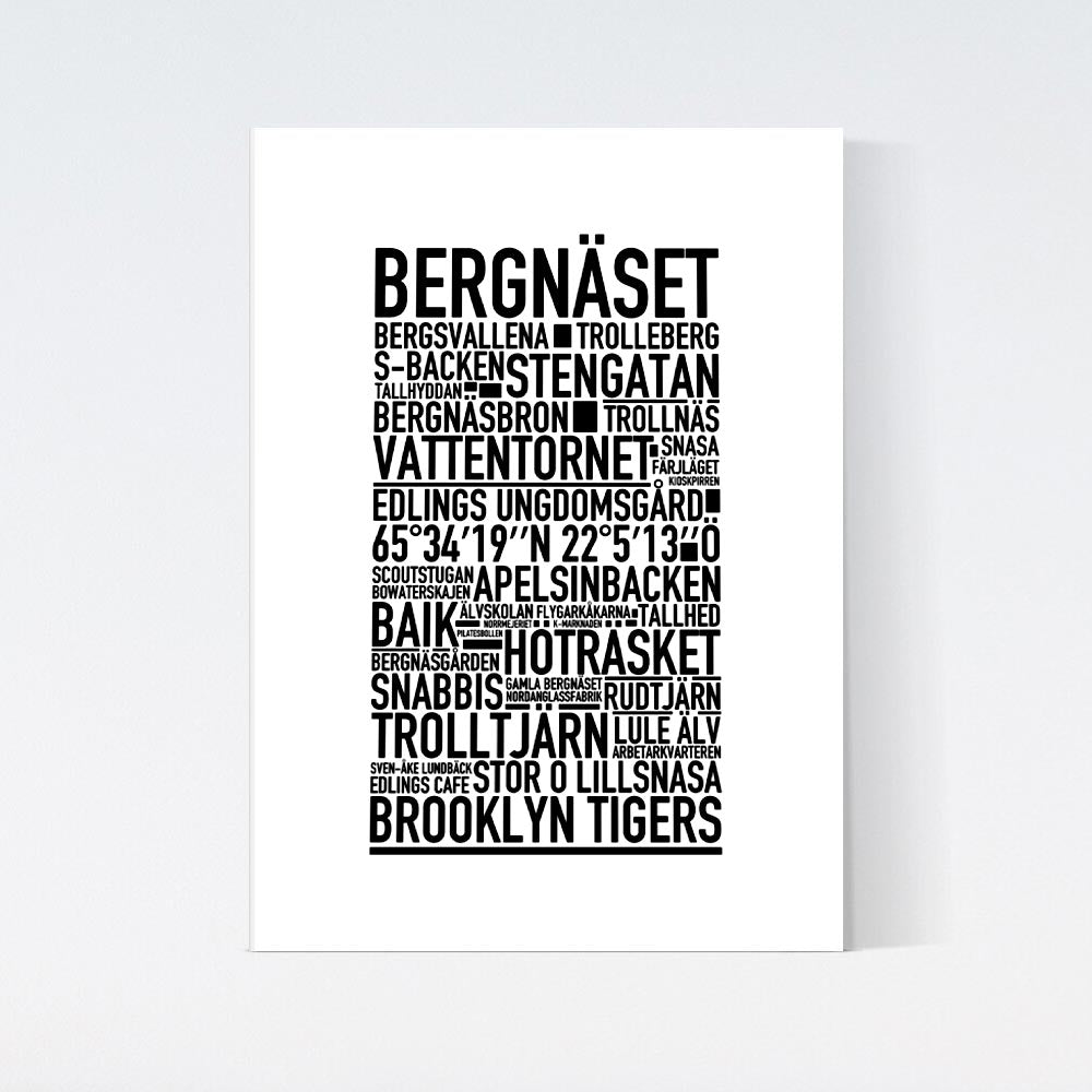 Bergnäset Text Poster