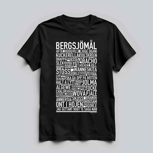 Bergsjömål Dialekt Text T-shirt