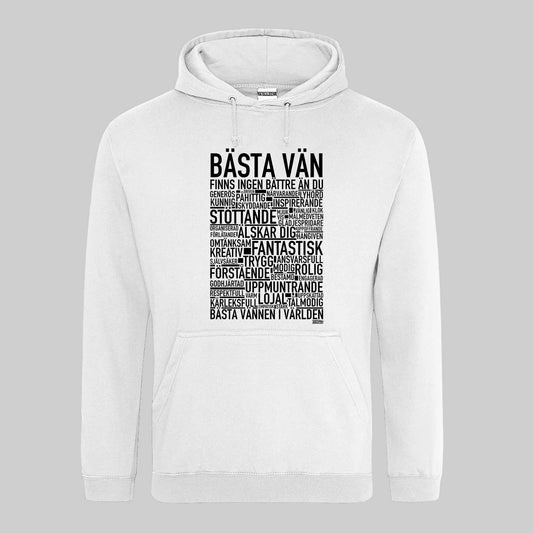 Bästa Vän Text Hoodie