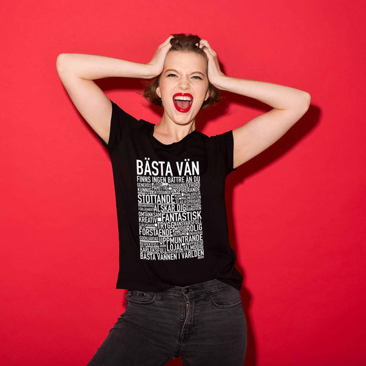 Bästa Vän Text T-shirt