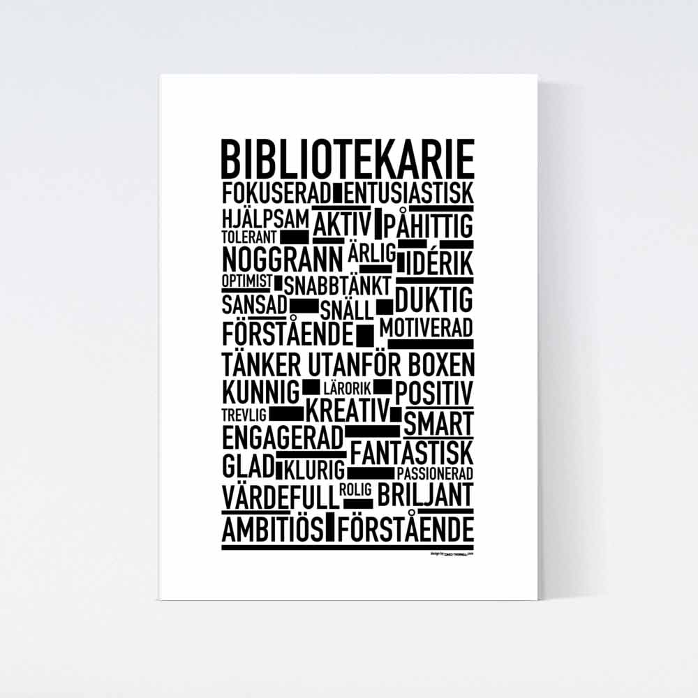 Bibliotikarie Text Poster
