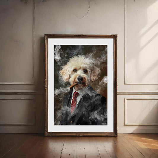 Bichon Smoking Poster