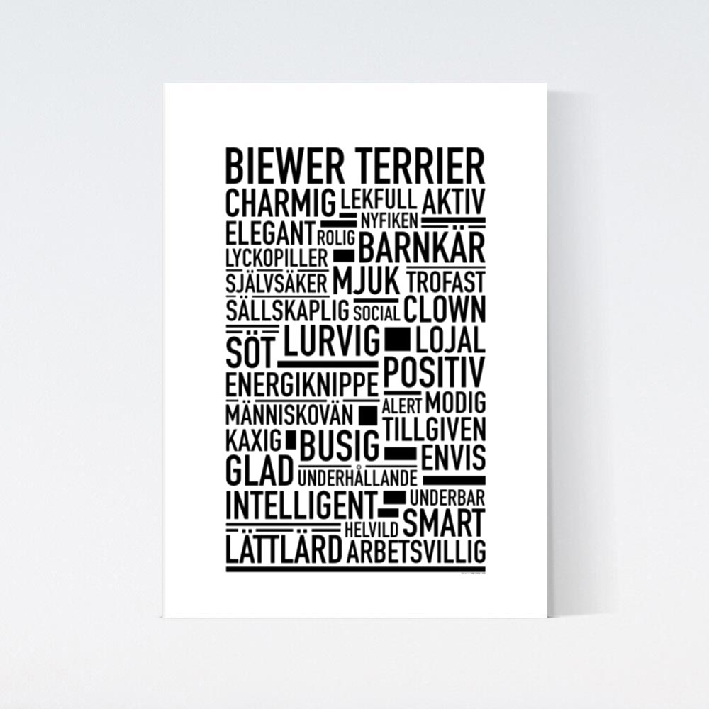 Biewer Terrier Text Poster