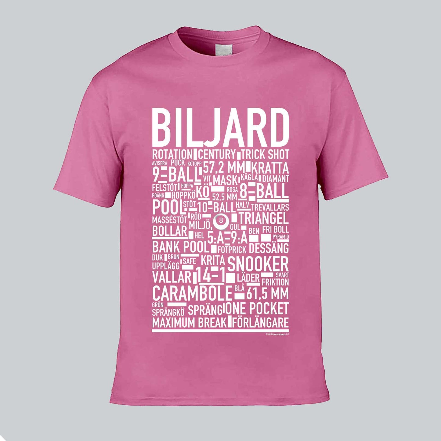 Biljard Text T-shirt