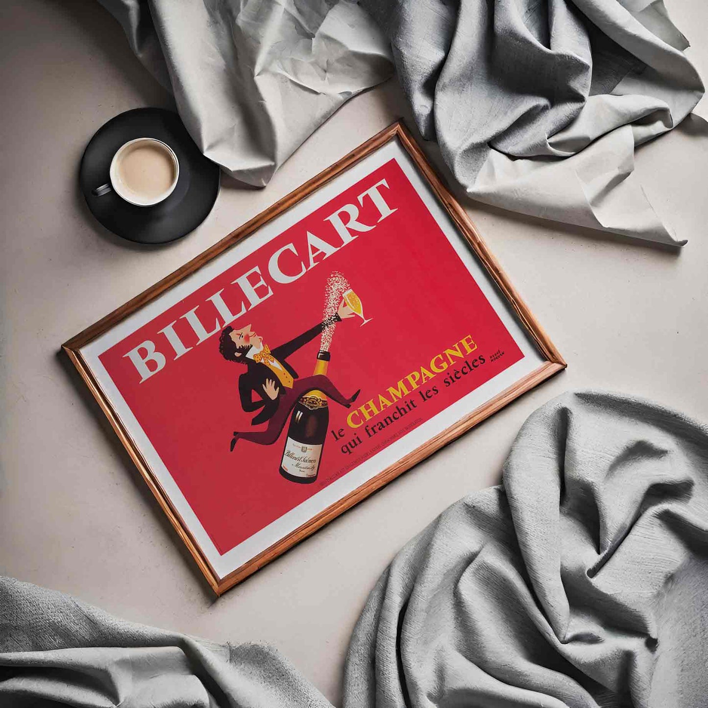 Le Champagne Billecart Poster