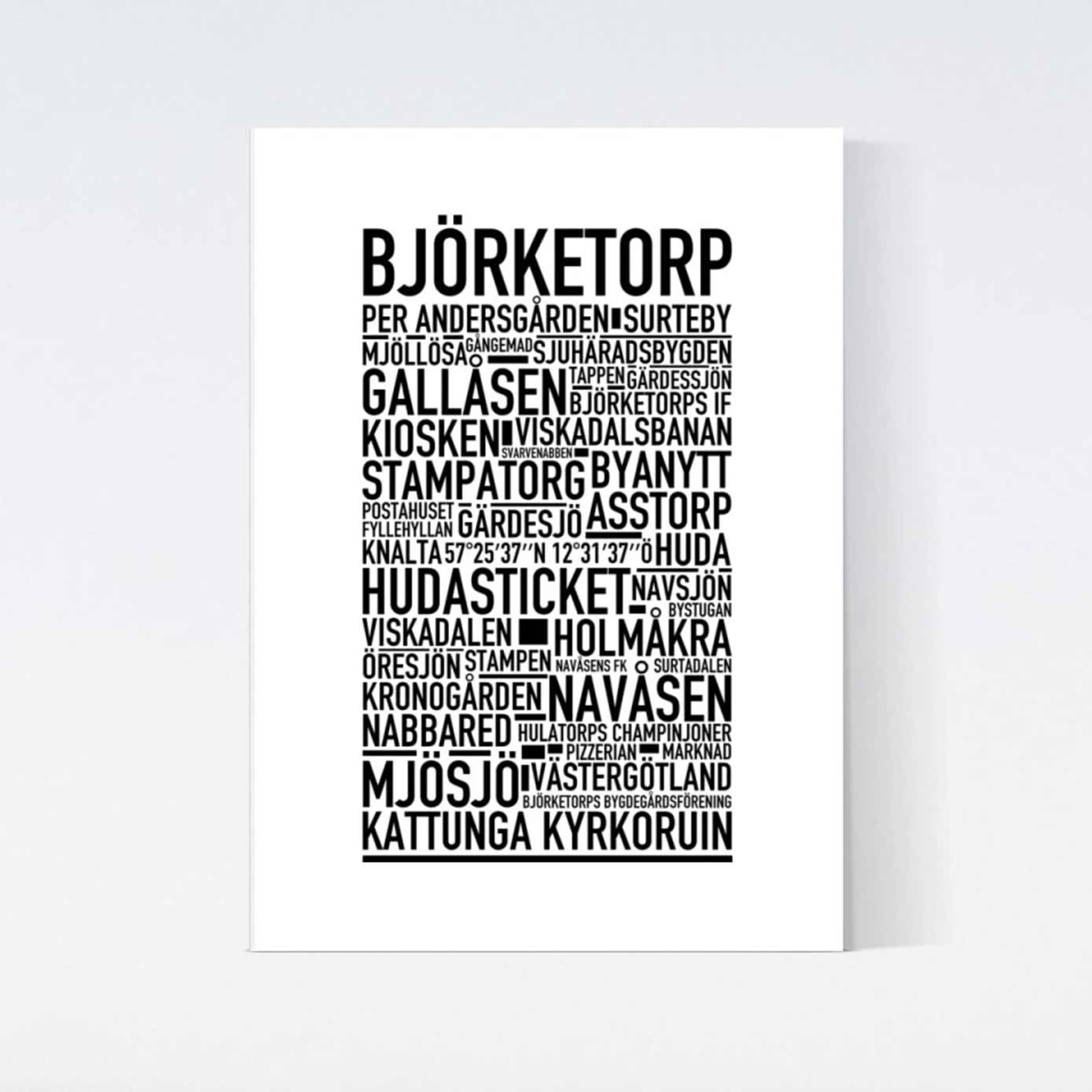 Björketorp Text Poster