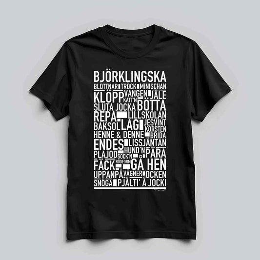 Björklingska Dialekt Text T-shirt
