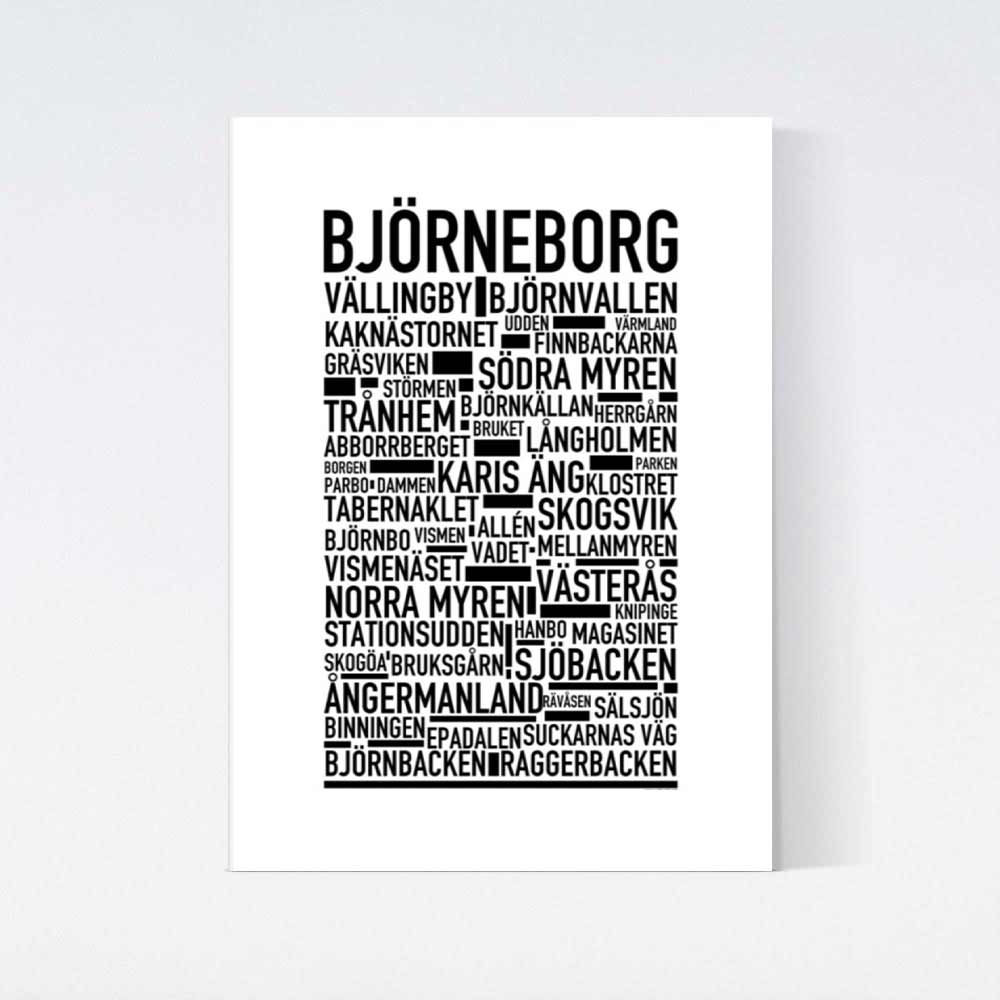Björneborg Text Poster