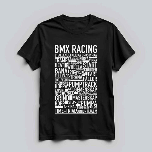 BMX Racing Text T-shirt