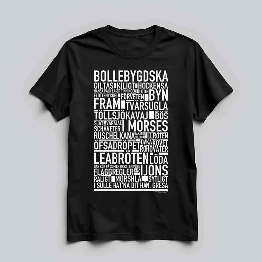 Bollebygdska Dialekt Text T-shirt