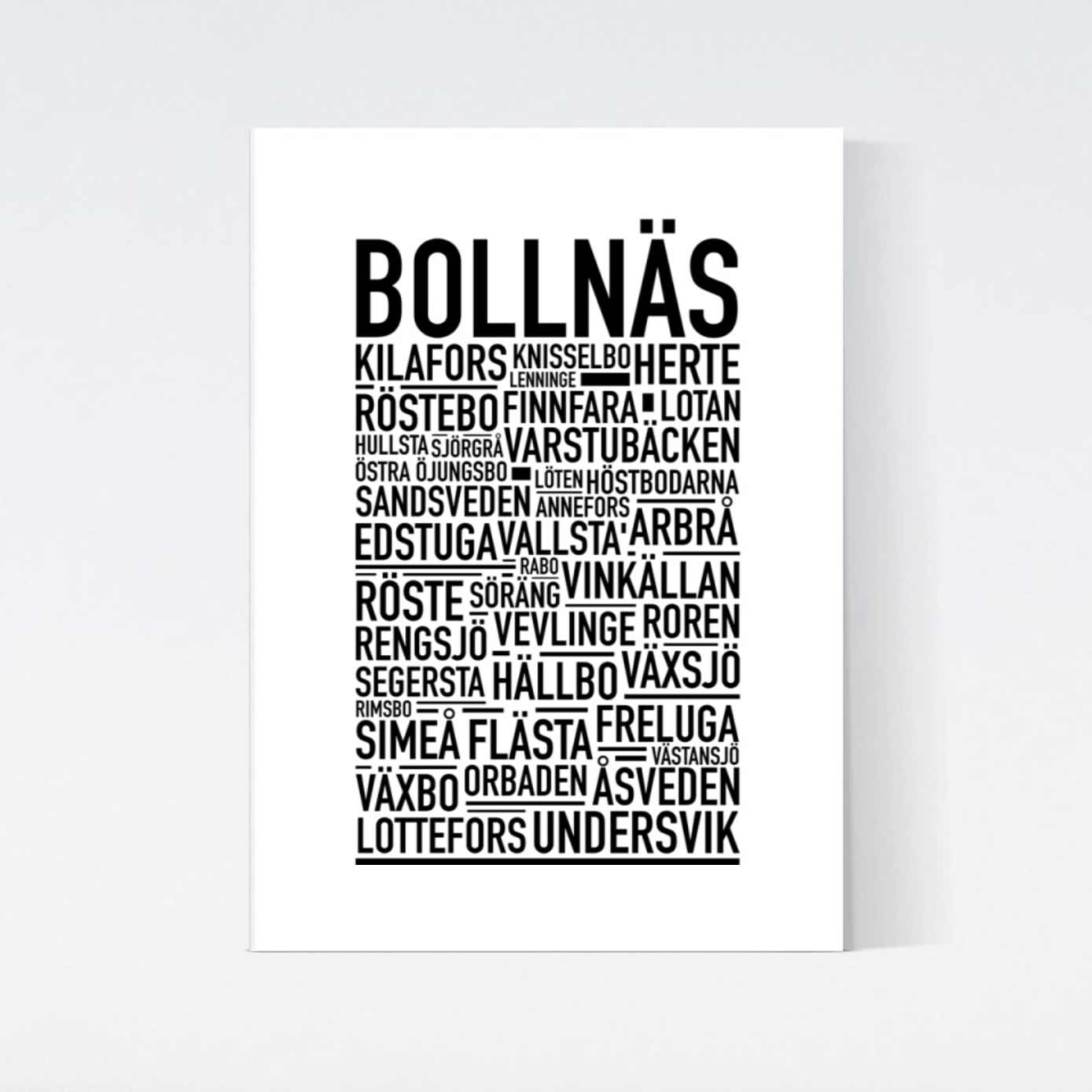 Bollnäs Text Poster