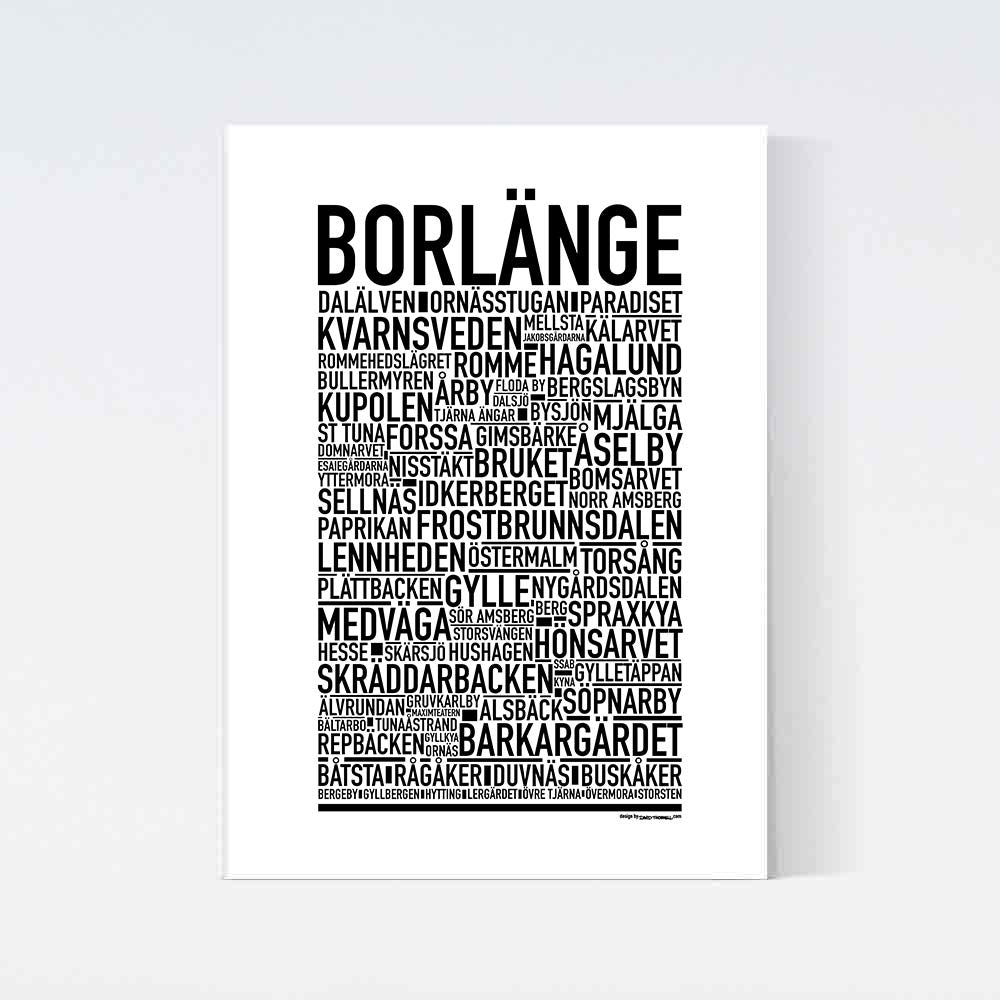 Borlänge 2026 Text Poster