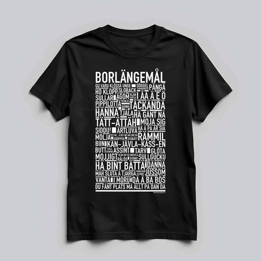 Borlängemål Dialekt Text T-shirt
