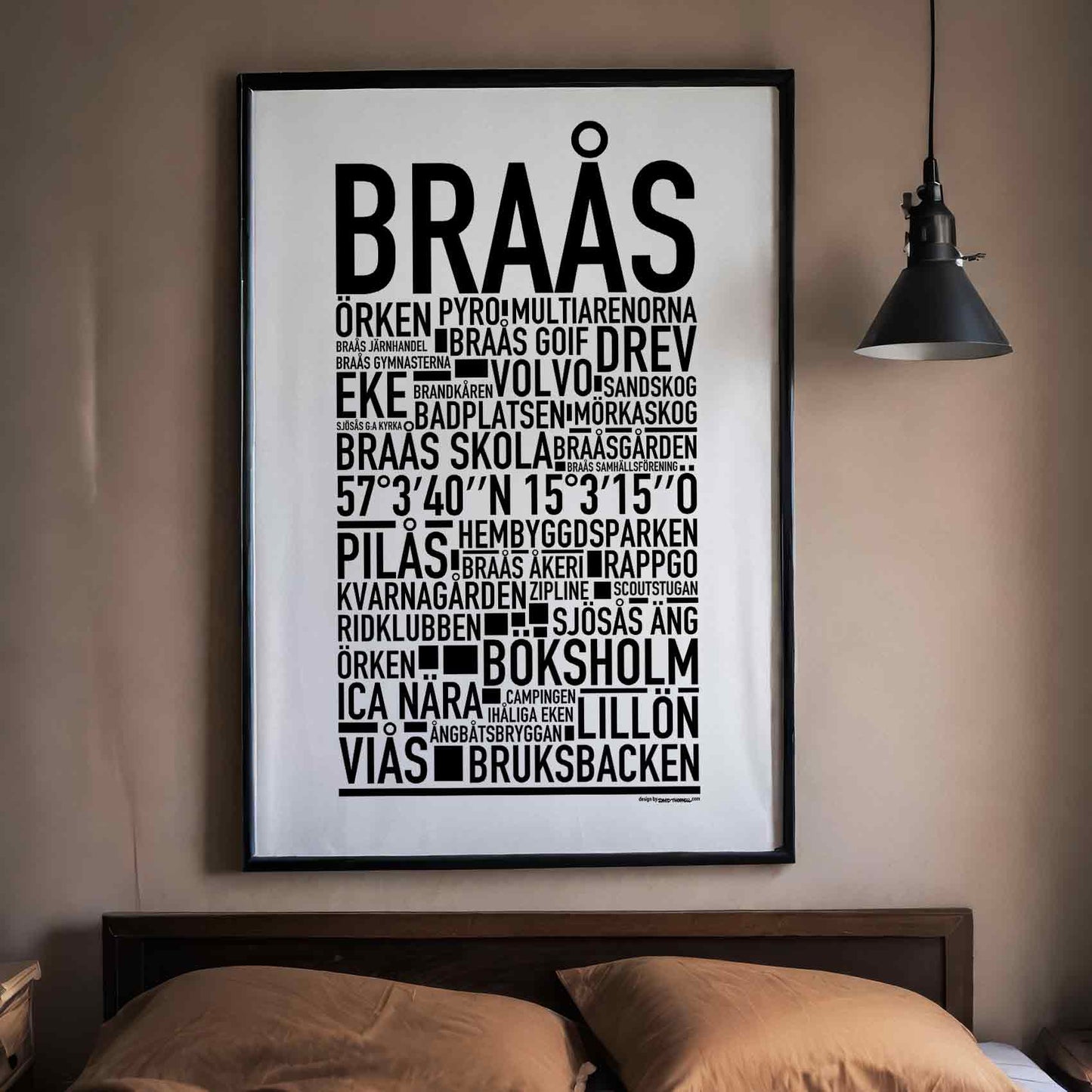 Braås Text Poster
