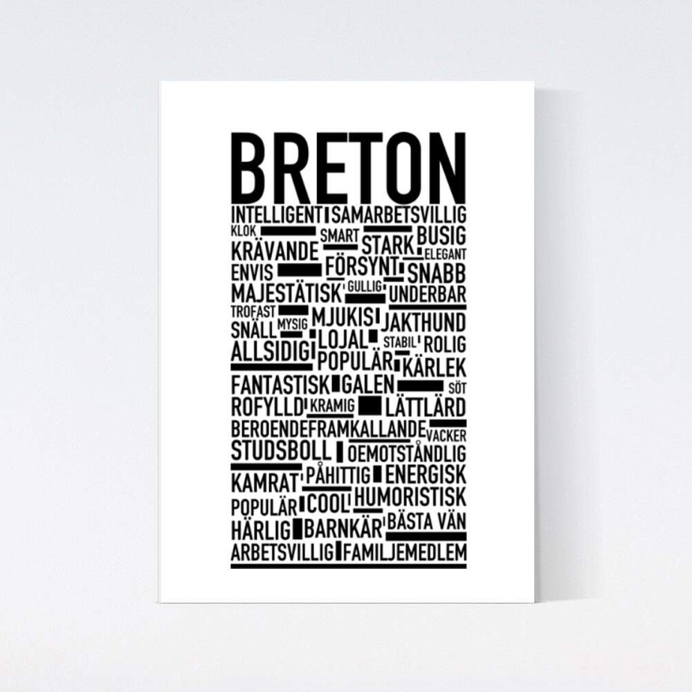 Breton Text Poster