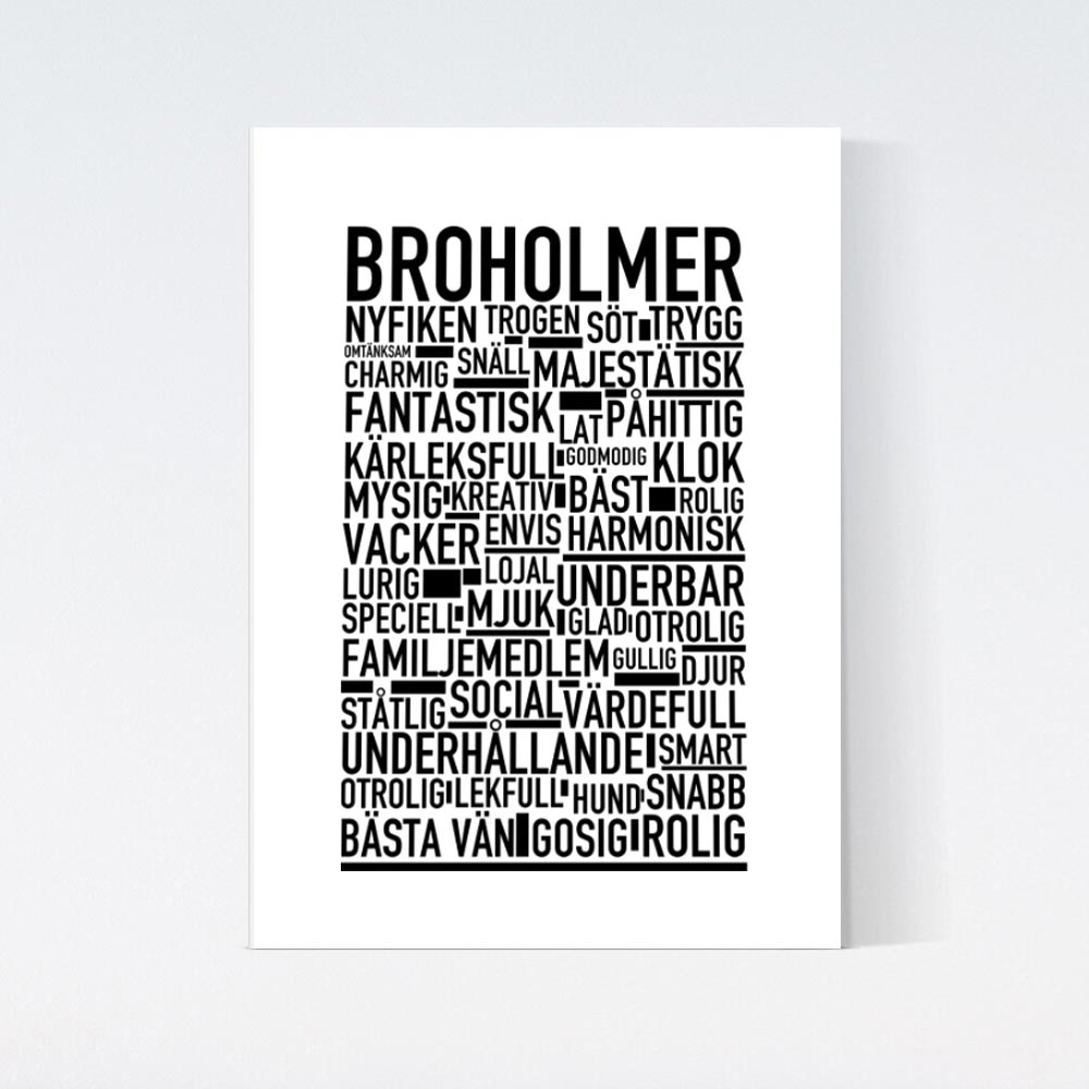 Broholmer Text Poster
