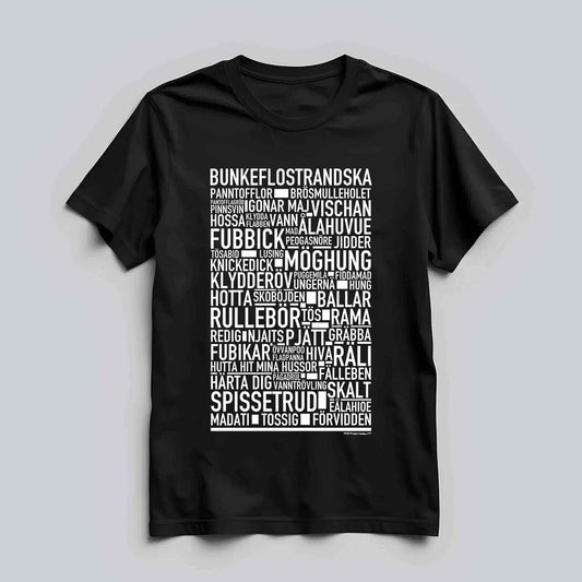 Bunkeflostrandska Dialekt Text T-shirt