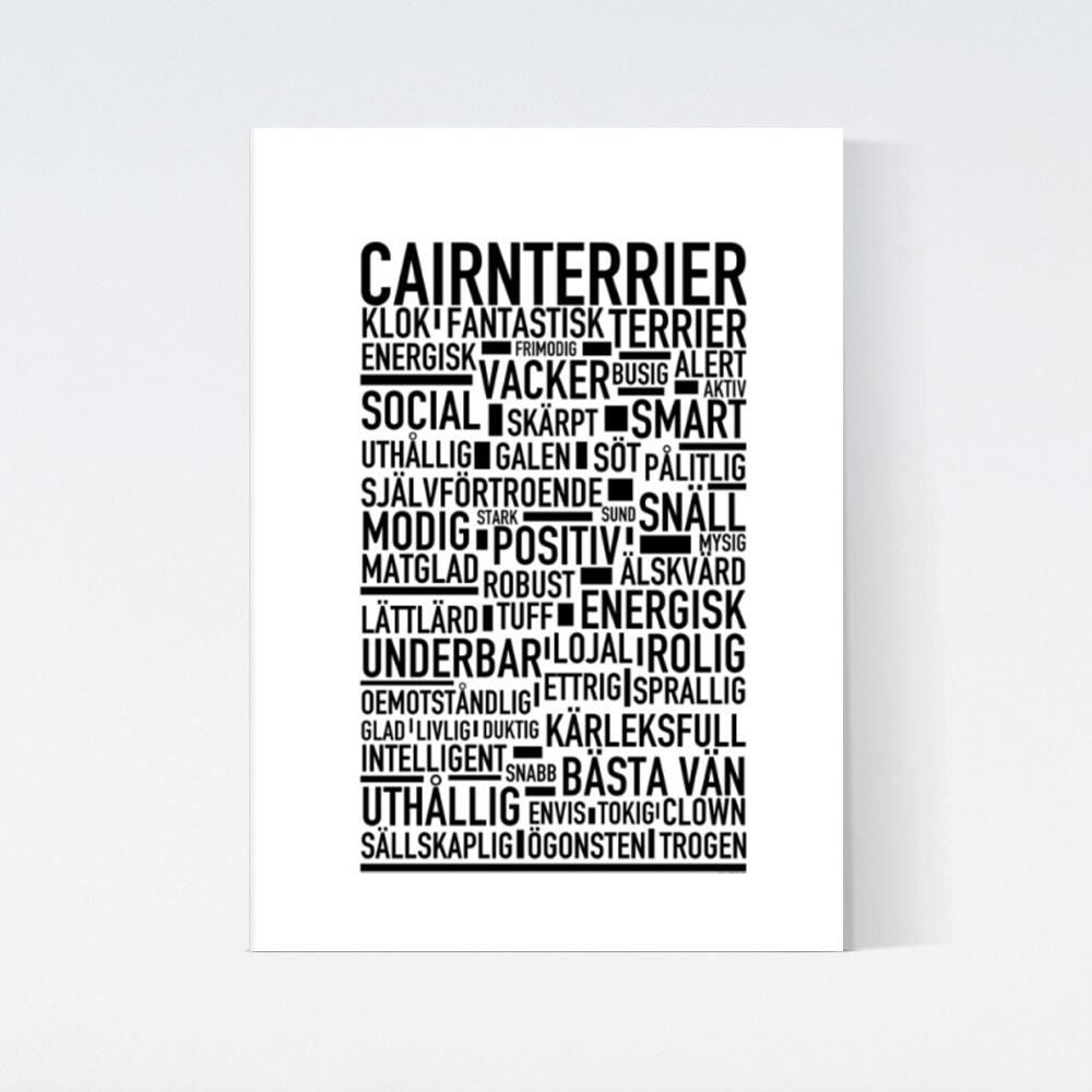 Cairnterrier Text Poster