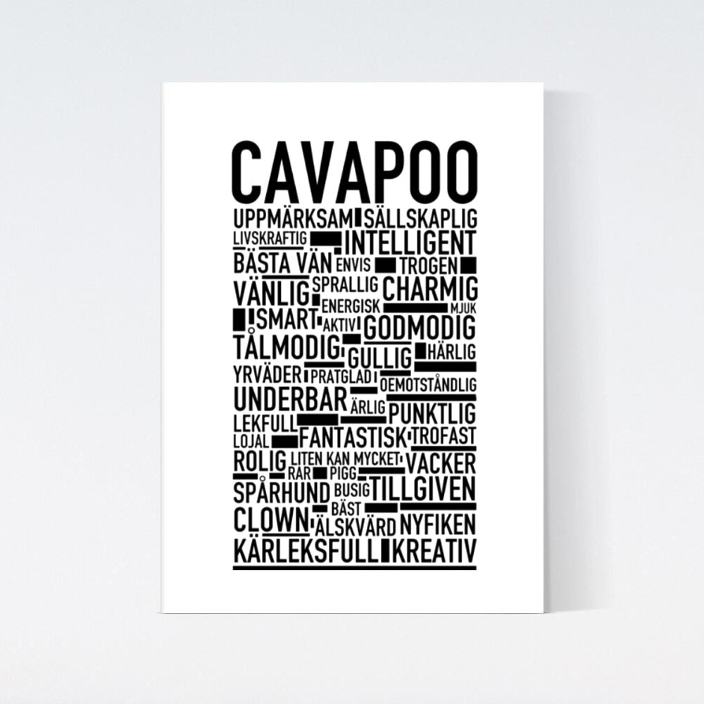 Cavapoo Text Poster