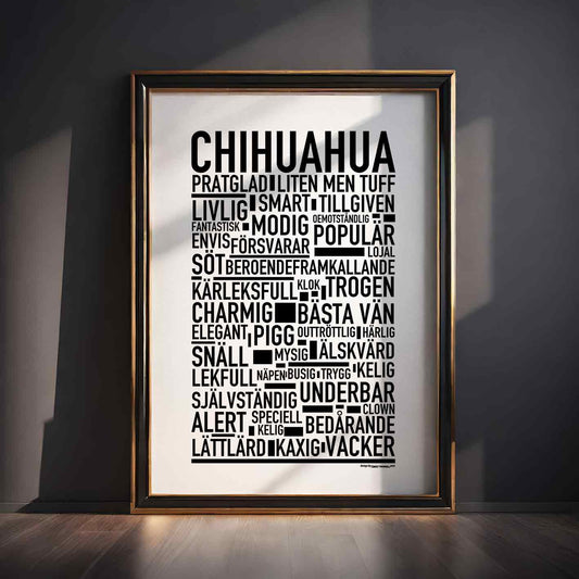 Chihuahua Text Poster