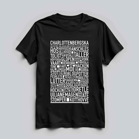 Charlottenbergska Dialekt Text T-shirt