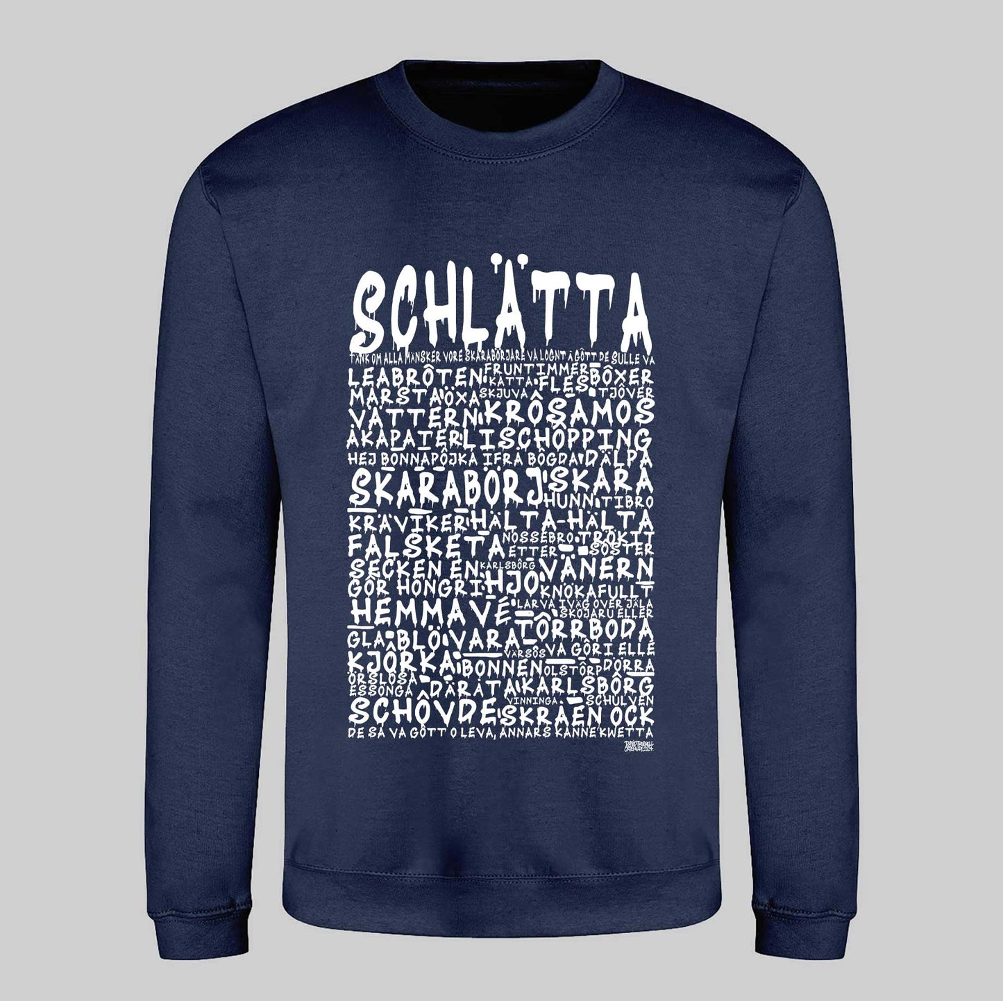 Schlätta Graffiti Text Sweatshirt
