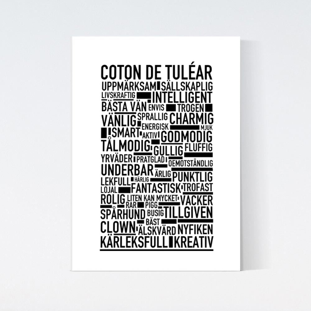Coton De Tuléar Text Poster