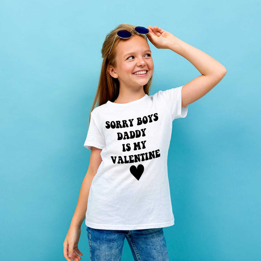 Daddy Is My Valentine Barn T-shirt