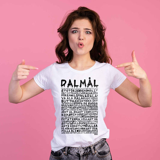 Dalmål Graffiti Dialekt Text T-shirt