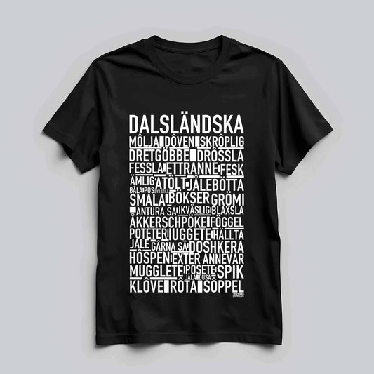 Dalsländska Dialekt Text T-shirt