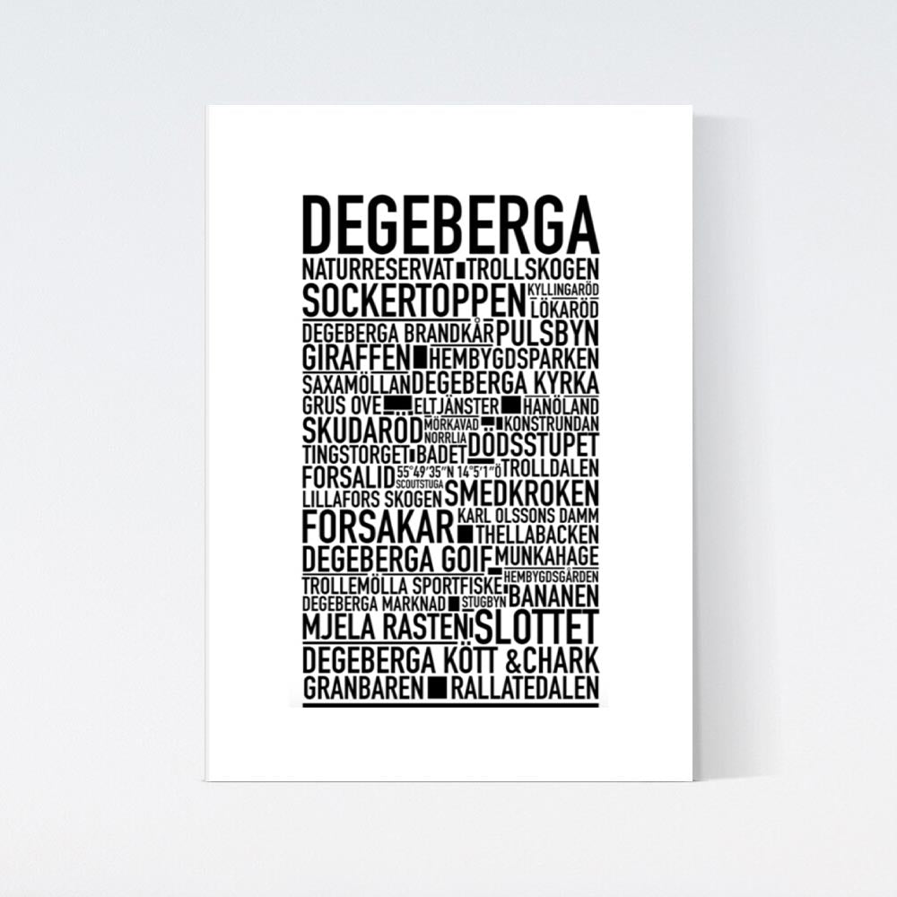 Degeberga Text Poster
