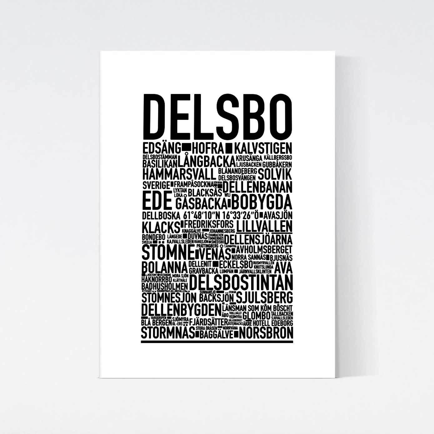 Delsbo Text Poster