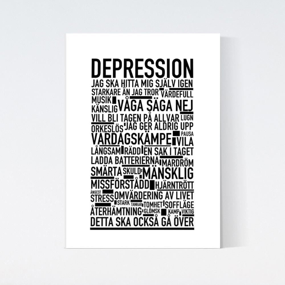 Depression Text Poster