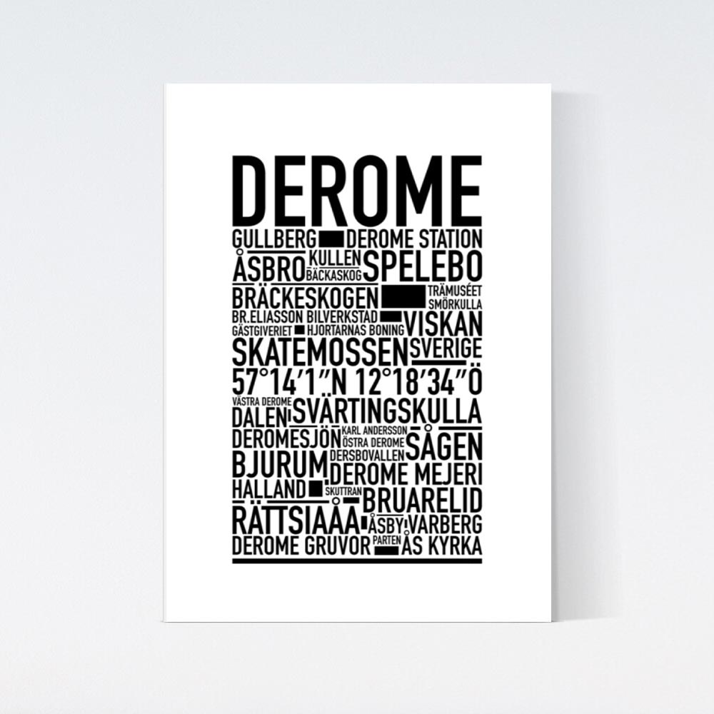 Derome Text Poster