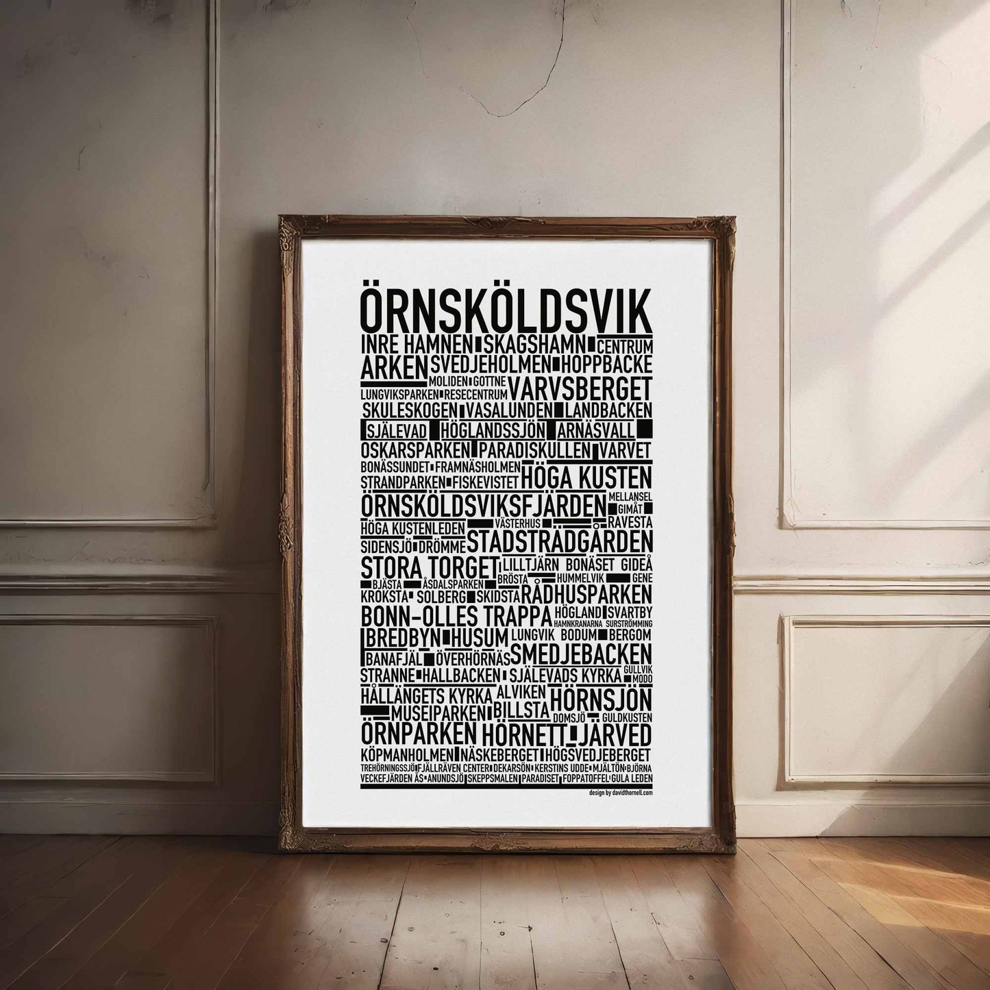 Örnsköldsvik Text Poster