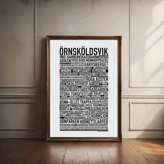 Örnsköldsvik Text Poster