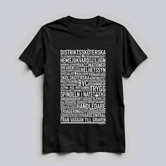 Distriktssköterska Text T-shirt