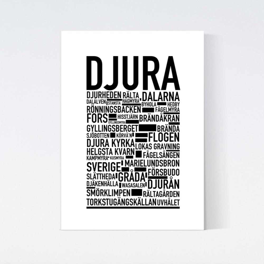 Djura Text Poster