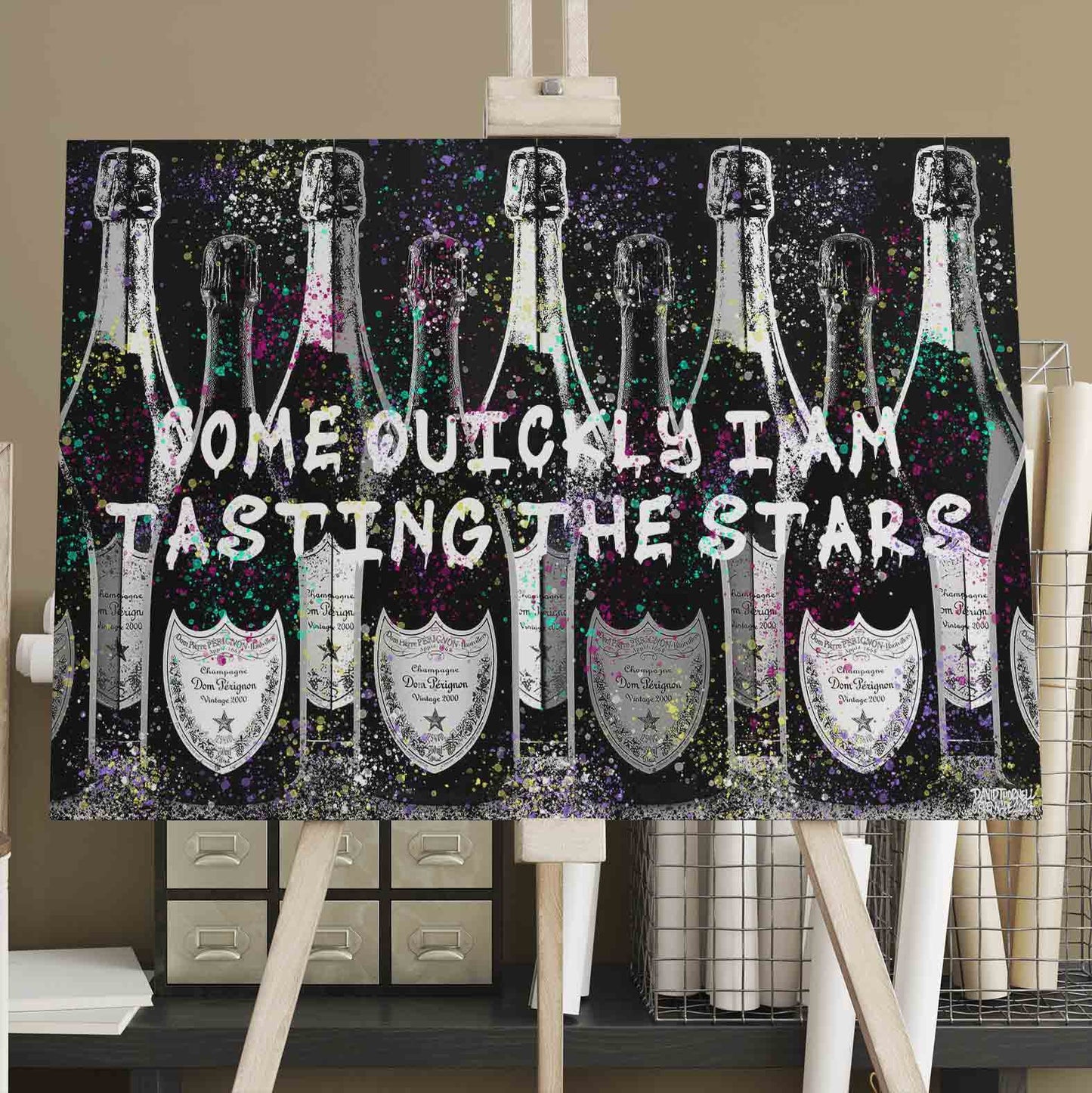 Dom Perignon Bottles Canvas
