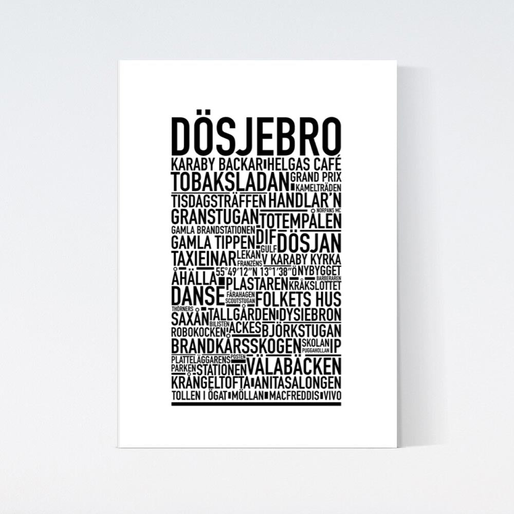 Dösjebro Text Poster