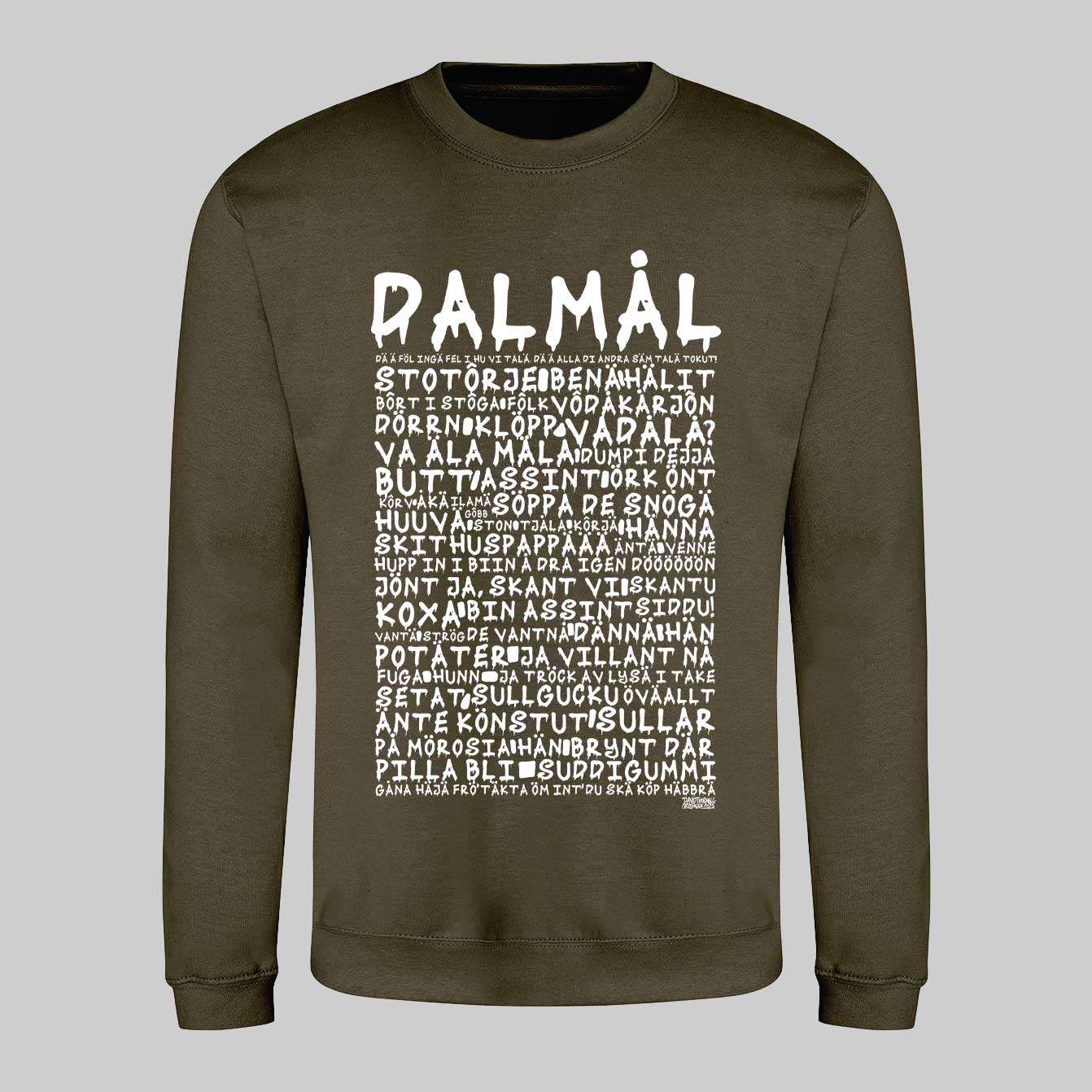 Dalmål Graffiti Dialekt Text Sweatshirt