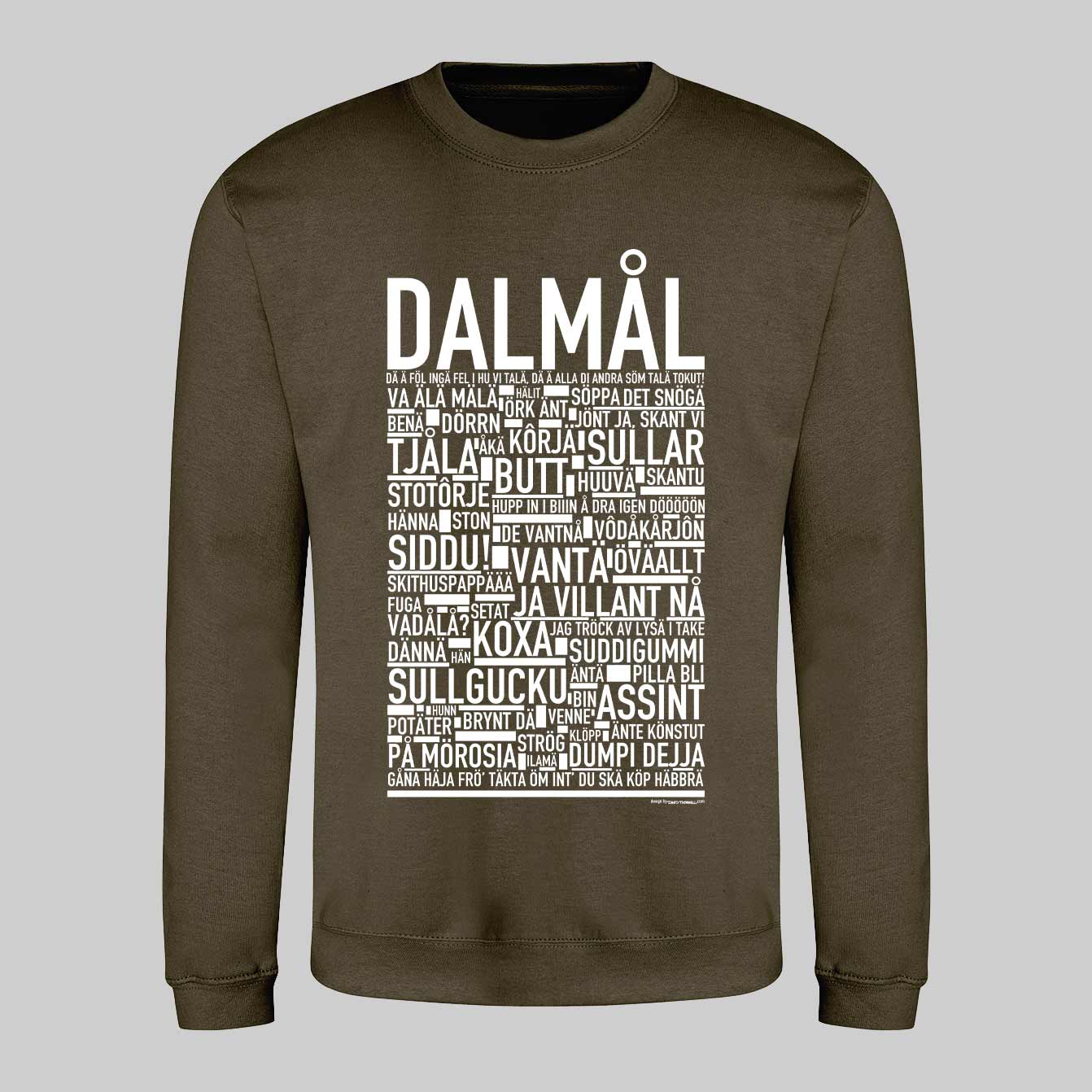 Dalmål Dialekt Text Sweatshirt