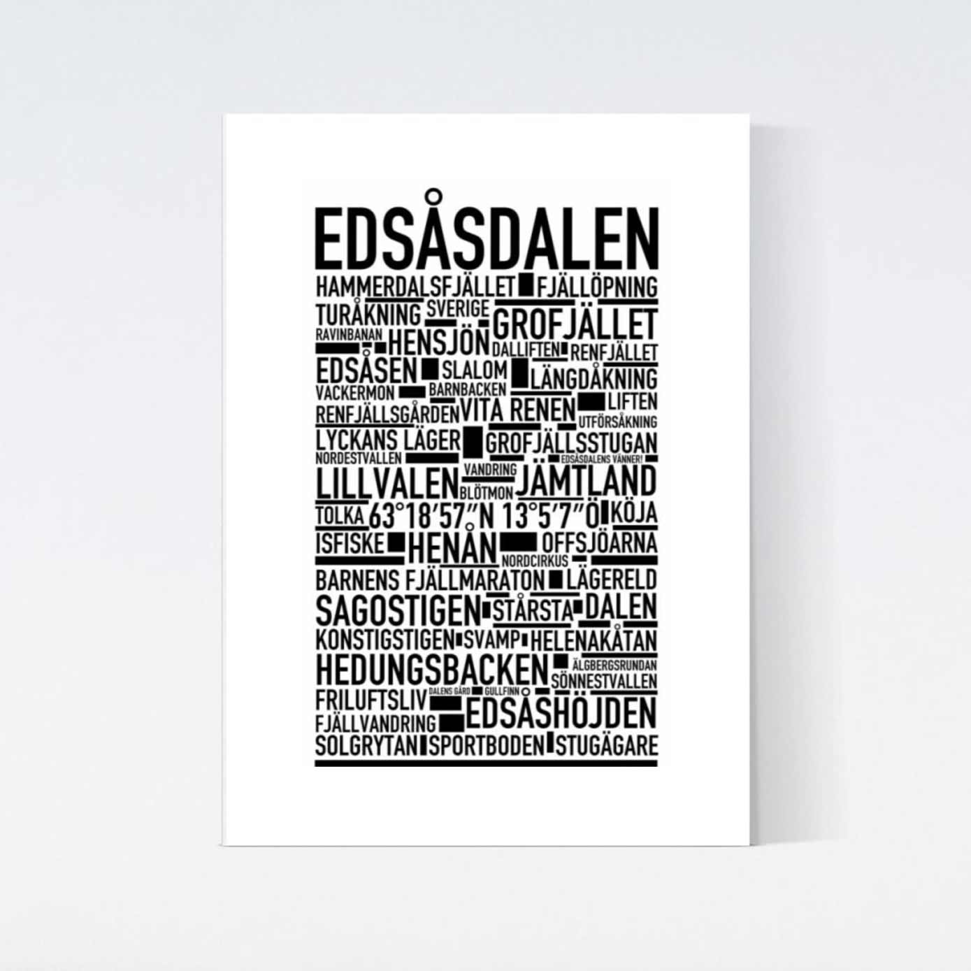 Edsåsdalen Text Poster