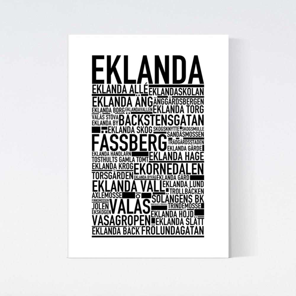 Eklanda Text Poster